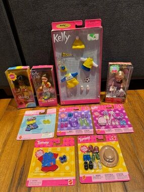 MASSIVE NIB 2000s Mattel Barbie Kelly Dolls And Fashion Sets Tommy HTF Rare